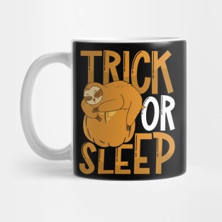 Halloween Sloth Pumpkin Trick or Sleep Mug